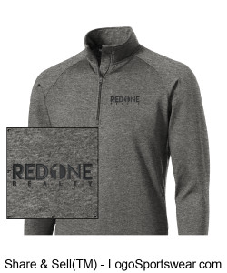 Red 1 Realty Logo Long Sleeve Mens Jacket Design Zoom